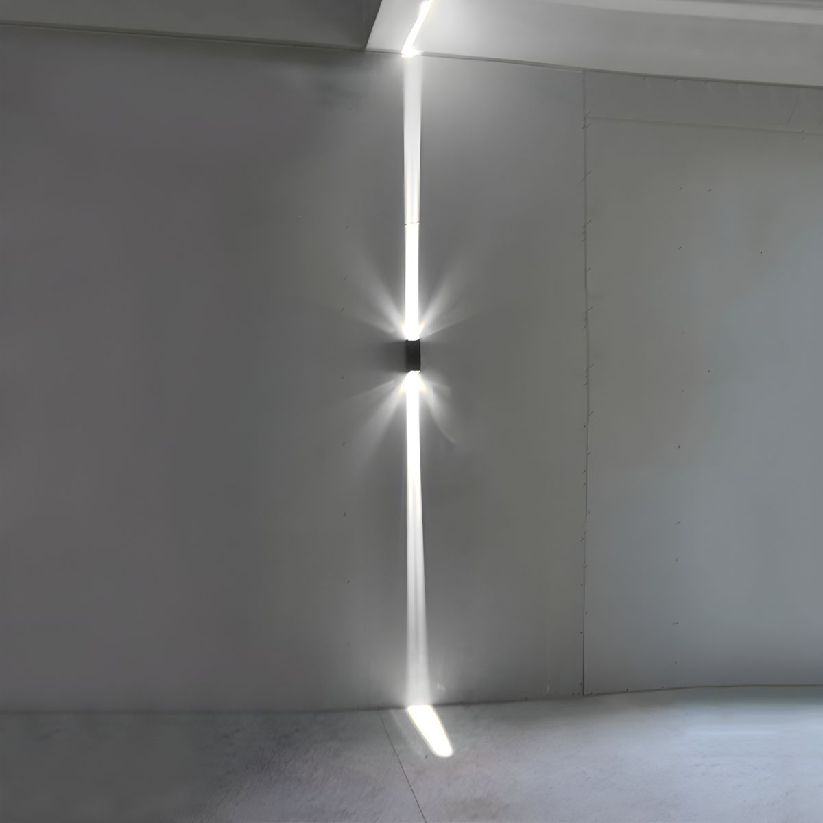 Modern Concise LED Waterproof Wall Lamp Aluminium Rectangular Spotlight for Exterior Spaces - 220V-240V Black White Light