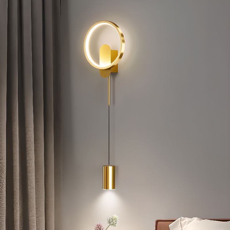 Suspension Wire Wall Sconce with Third Gear 2 Lights Aureate Lucite Chalk Ambient, 220V-240V